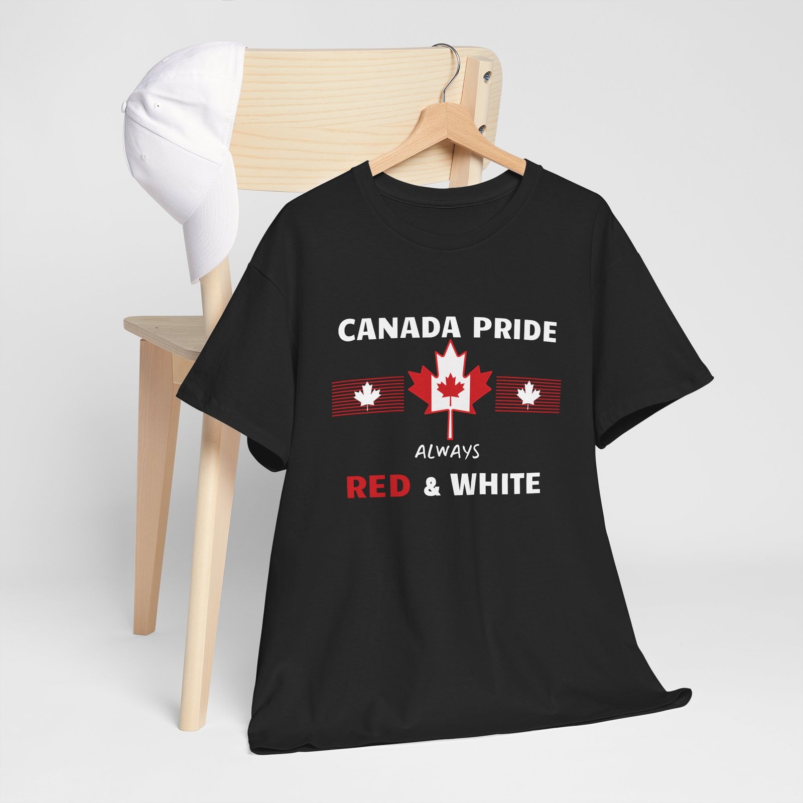 ๐จ๐ฆ Canada Pride Always Red & White T-Shirt โค๏ธ๐ค | Bold Patriotic Tee with Maple Leaf's ๐ - Image 4