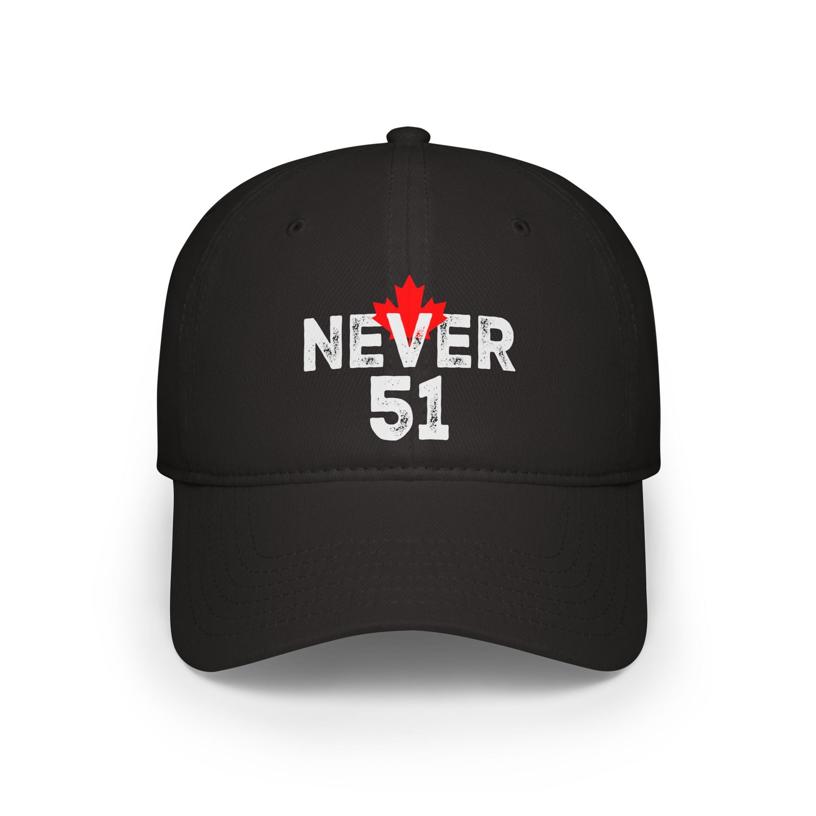 Never 51 - Anti-Annexation Rebel Cap with Maple Leaf ๐งข๐จ๐ฆ