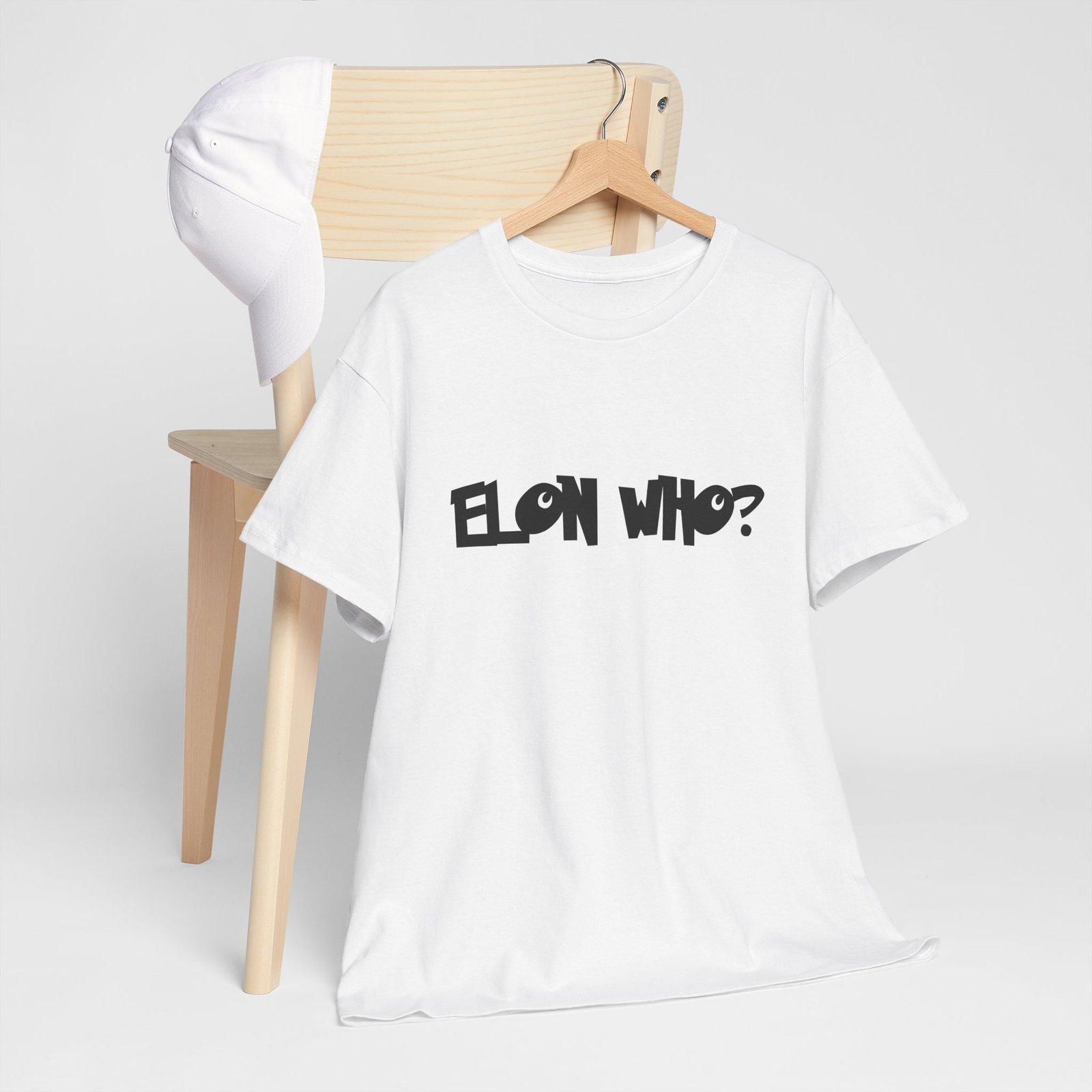 Elon Who? Funny Bold Statement T-Shirt for Trendsetters. Elon Musk  Parody - Image 4