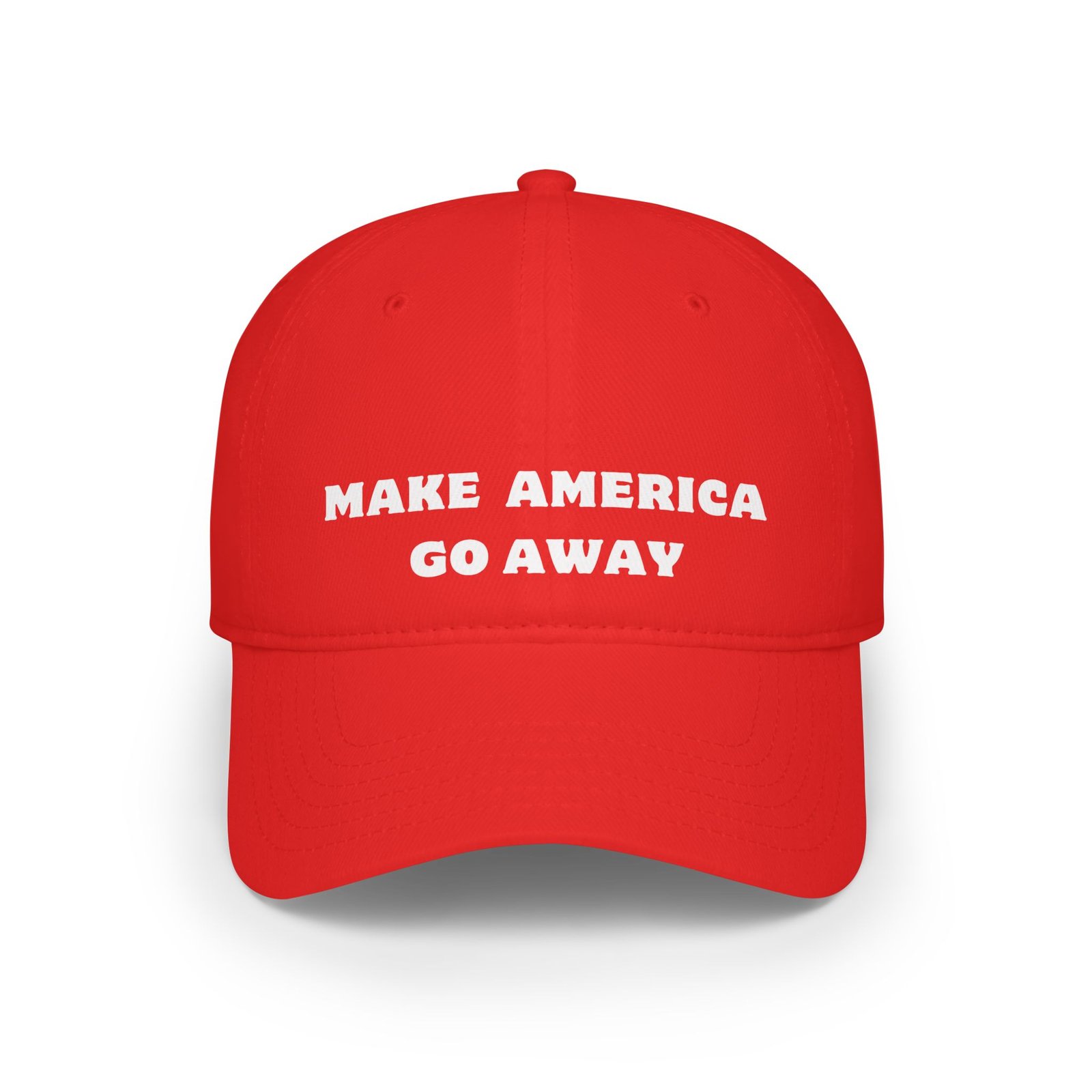Anti-Establishment Political Satire Cap | Make America Go Away Hat | Funny Low-Profile Baseball Cap - Image 4