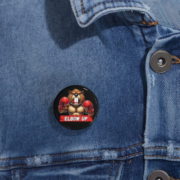 🥊 Elbows Up Boxing Beaver Pin – Canadian Toughness Badge 🦫 - Image 6