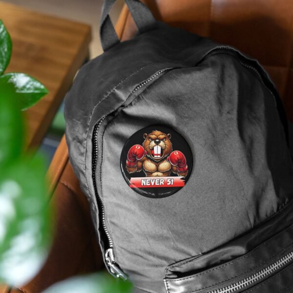 NEVER 51 🇨🇦🥊 Bold Beaver Boxing Pin Black🦫🔥 - Image 3