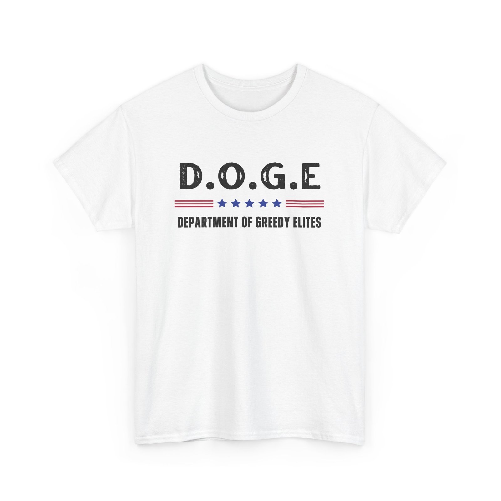 D.O.G.E. Department of Greedy Elites, Stylish Casual Tee, Parody