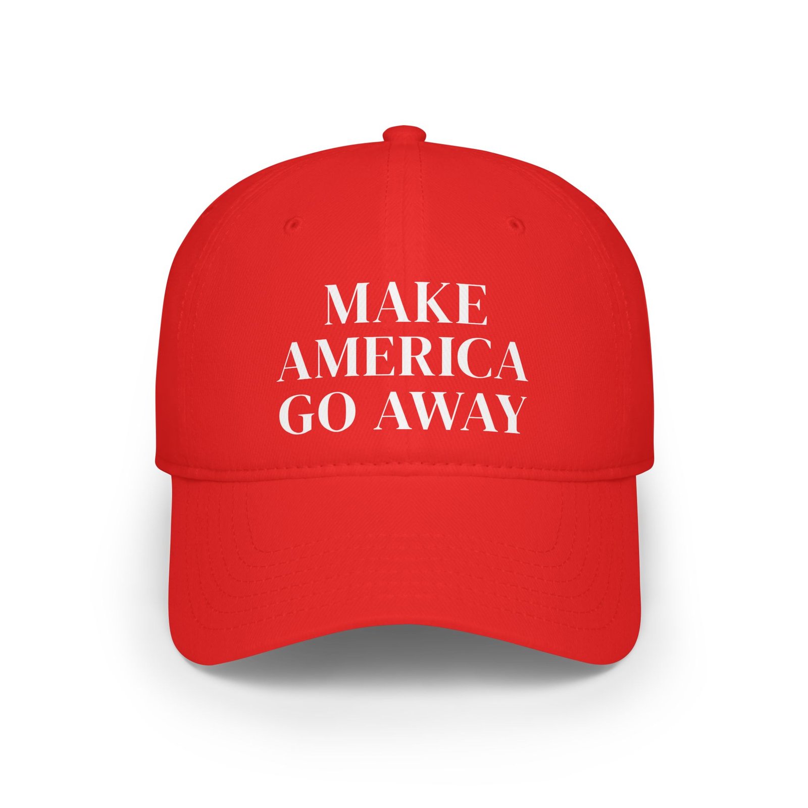 Anti-Establishment Political Satire Cap | Make America Go Away Cap | Funny Low-Profile Baseball Cap for Rebels & Free Thinkers - Image 4