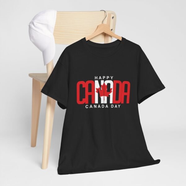 Happy Canada Day T-Shirt with Bold Red & White Print 🇨🇦🖤 - Image 4