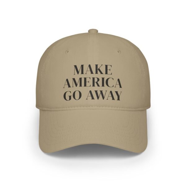 Anti-Establishment Political Satire Cap 📢 Make America Go Away Cap