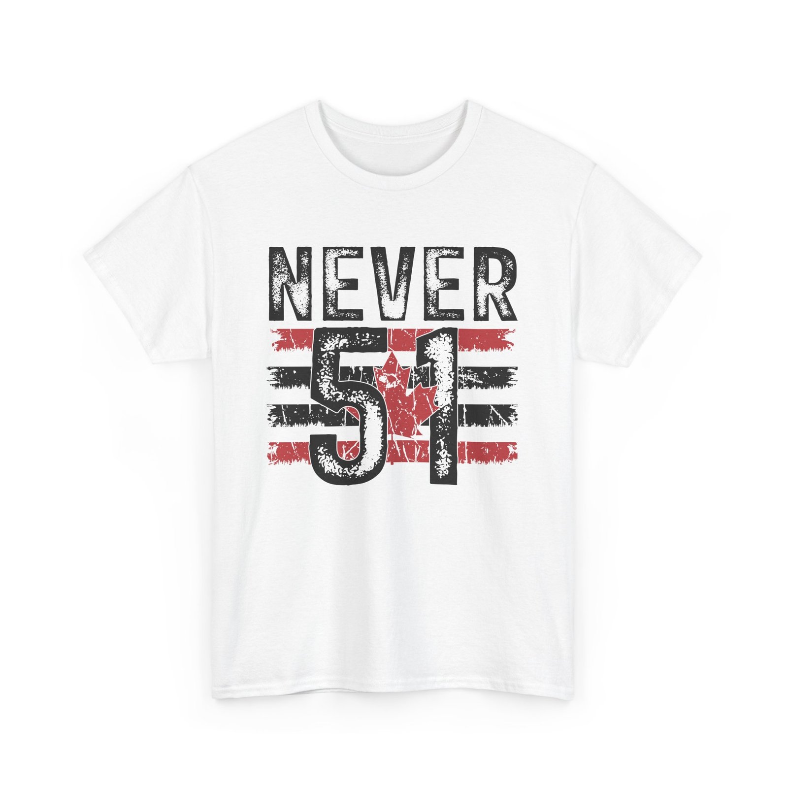 Never 51 - Canadian Defiance  White Tee - Image 2