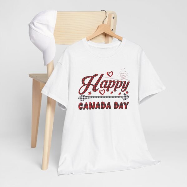 Happy Canada Day T-Shirt with Red Plaid Design 🇨🇦❤️ - Image 4