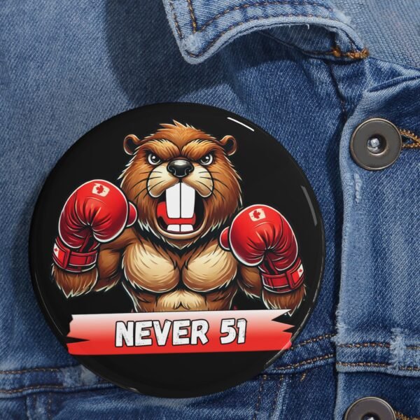 NEVER 51 🇨🇦🥊 Bold Beaver Boxing Pin Black🦫🔥 - Image 2