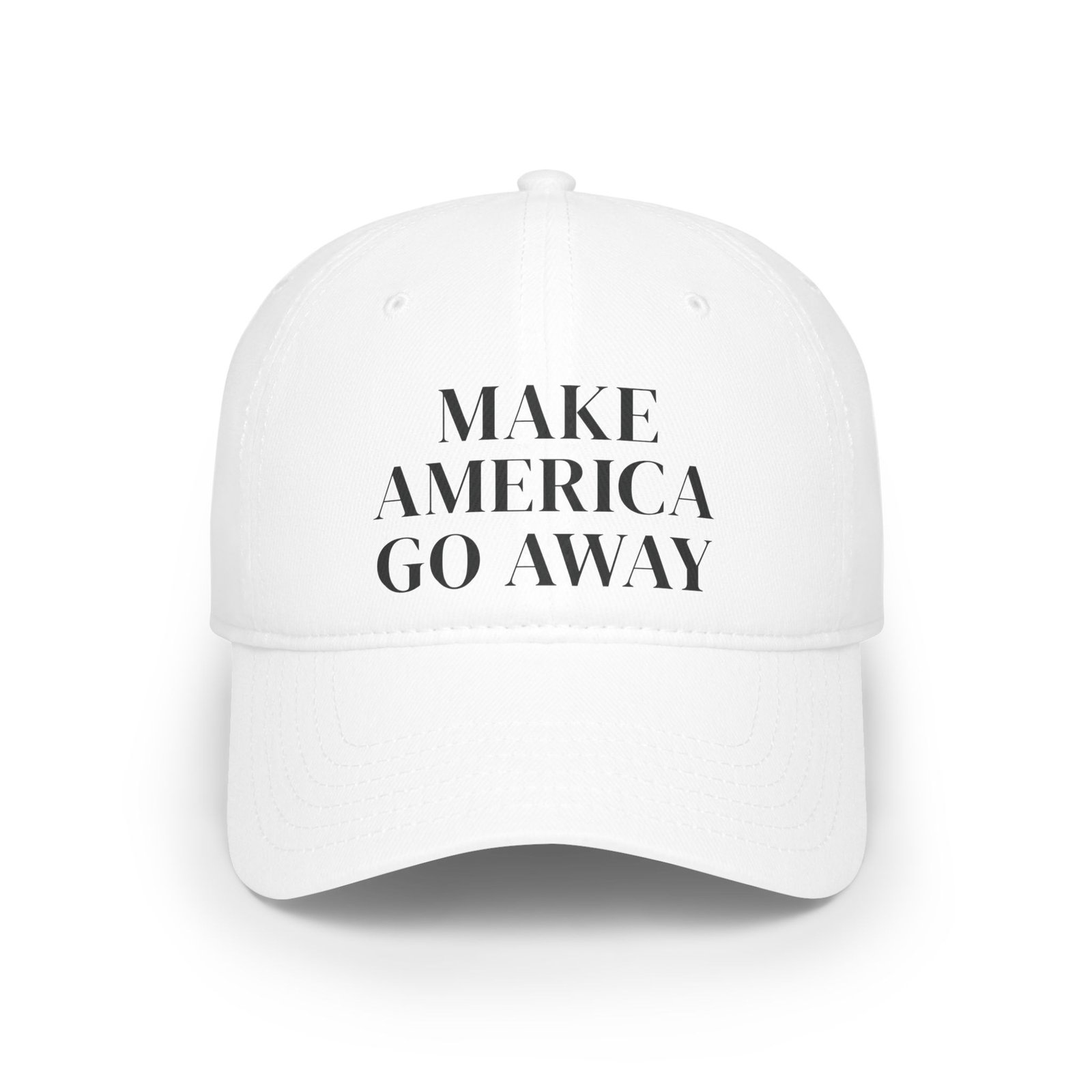 Anti-Establishment Political Satire Cap | Make America Go Away Cap | Funny Low-Profile Baseball Cap for Rebels & Free Thinkers - Image 7