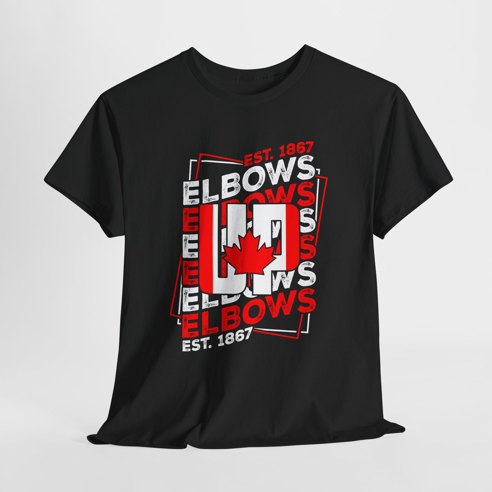 Elbows Up - True North Since 1867 Heavy Cotton Tee