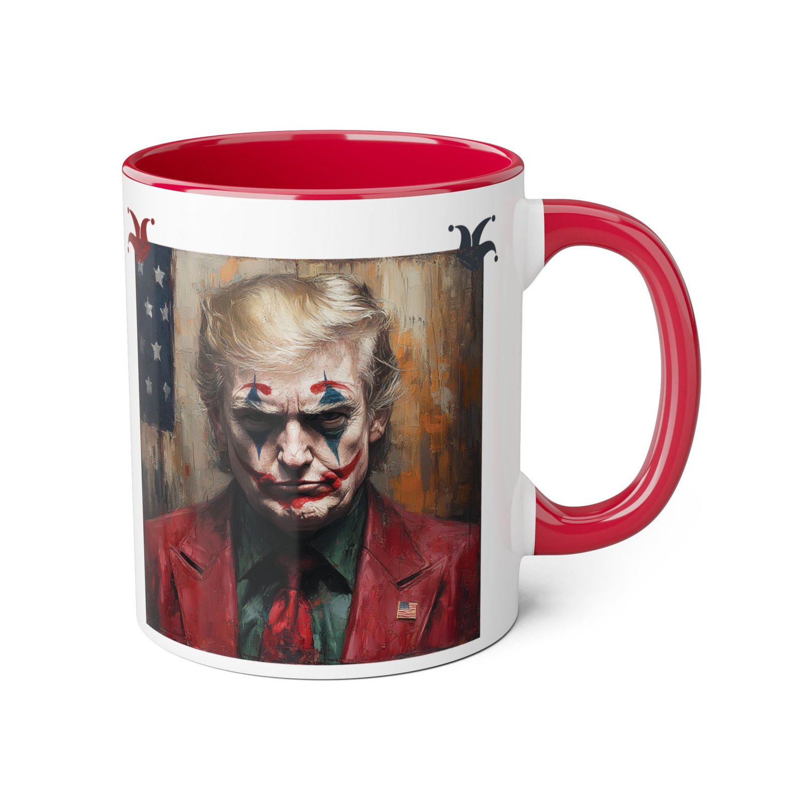 Joker Trump - The Clown Show Accent Mug 🎭☕