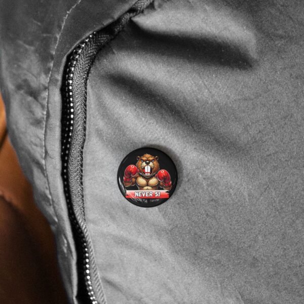 NEVER 51 🇨🇦🥊 Bold Beaver Boxing Pin Black🦫🔥 - Image 9