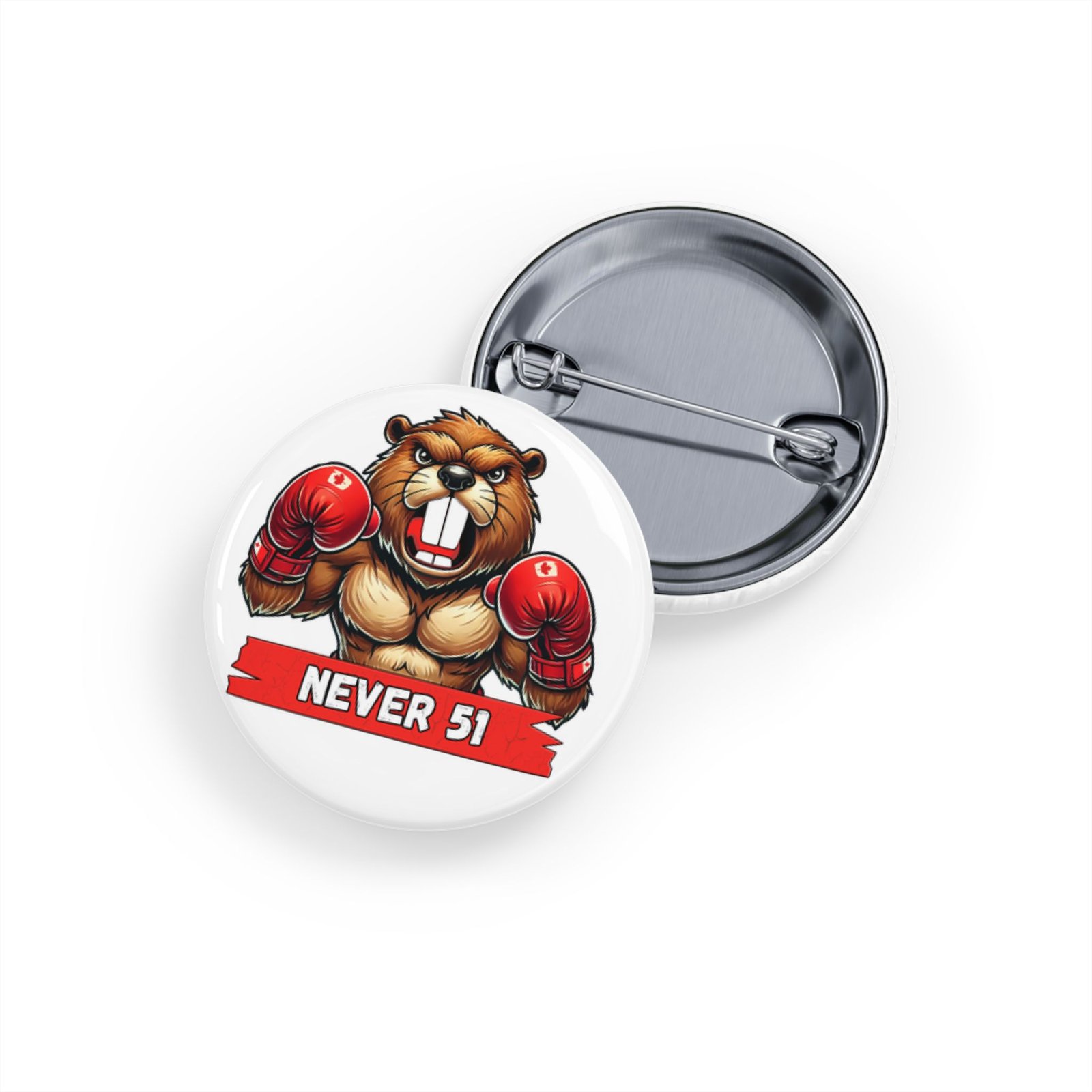 NEVER 51 π¨π¦π₯ Bold Beaver Boxing Pin π§·π¦« - Image 7