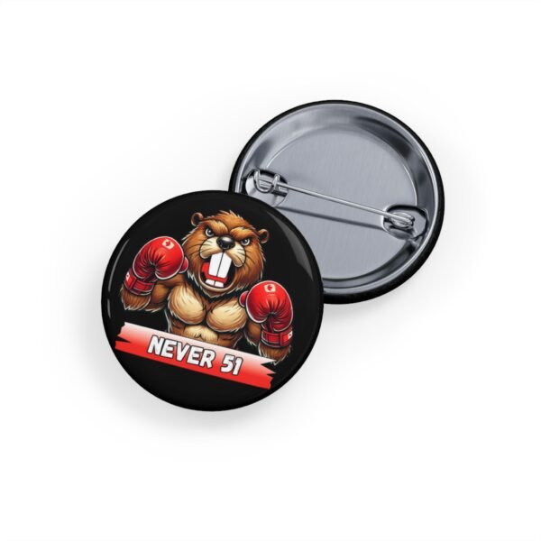 NEVER 51 🇨🇦🥊 Bold Beaver Boxing Pin Black🦫🔥 - Image 7