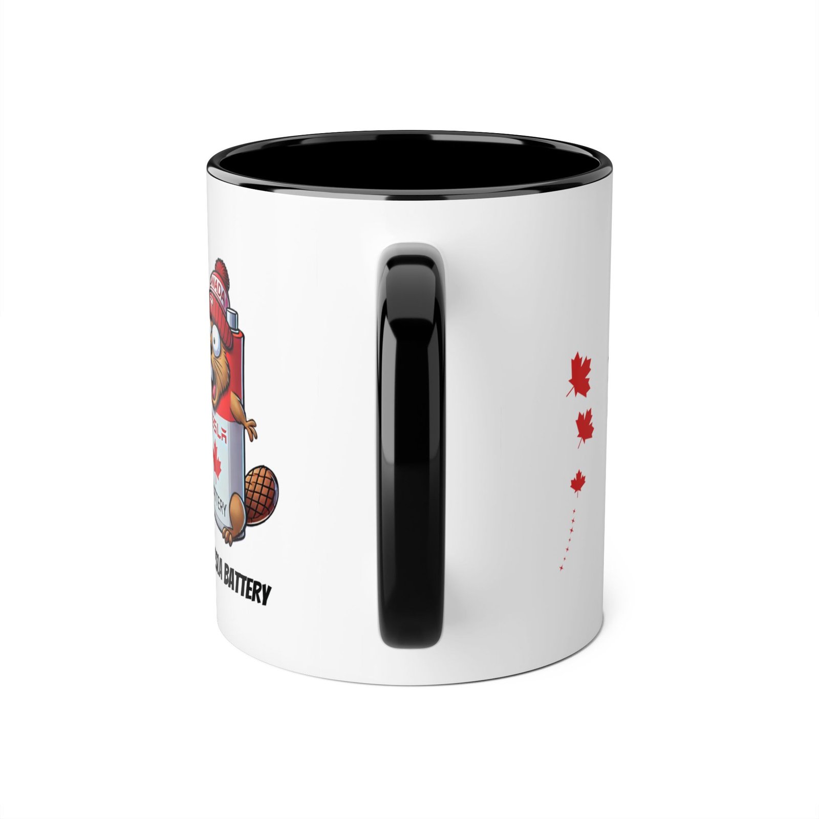 Tesla Beaver Battery - Funny Canadian Accent Mug 🇨🇦⚡️ - Image 8