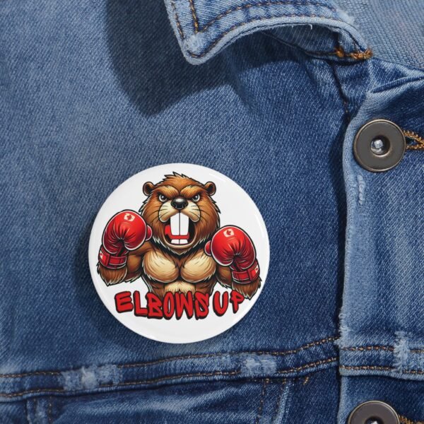 🥊 Elbows Up Boxing Beaver Pin – Canadian Toughness Badge 🦫 - Image 4