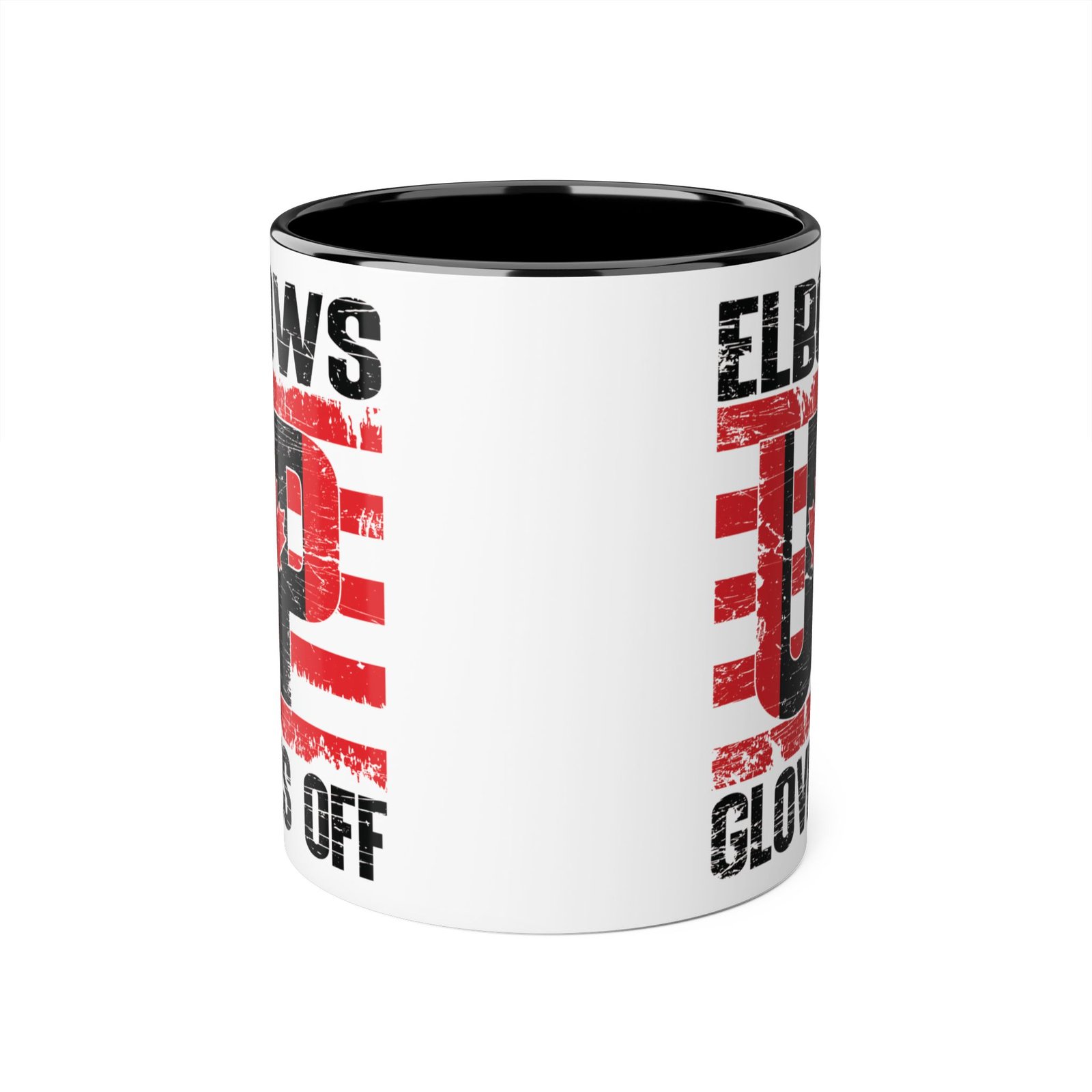 Elbows Up Gloves Off β Canada Rebel Accent Mug ππ₯π¨π¦ - Image 6
