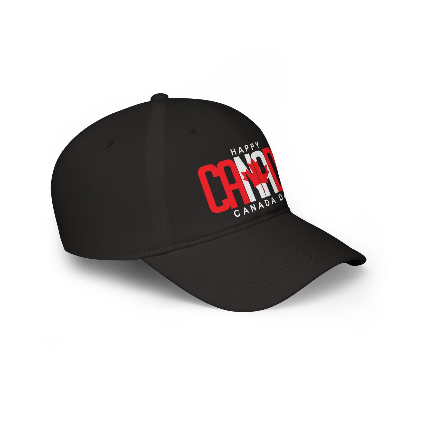 Happy Canada Day Baseball Cap with Bold Red Lettering ๐จ๐ฆ๐งข - Image 3