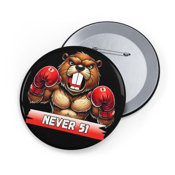 NEVER 51 🇨🇦🥊 Bold Beaver Boxing Pin Black🦫🔥