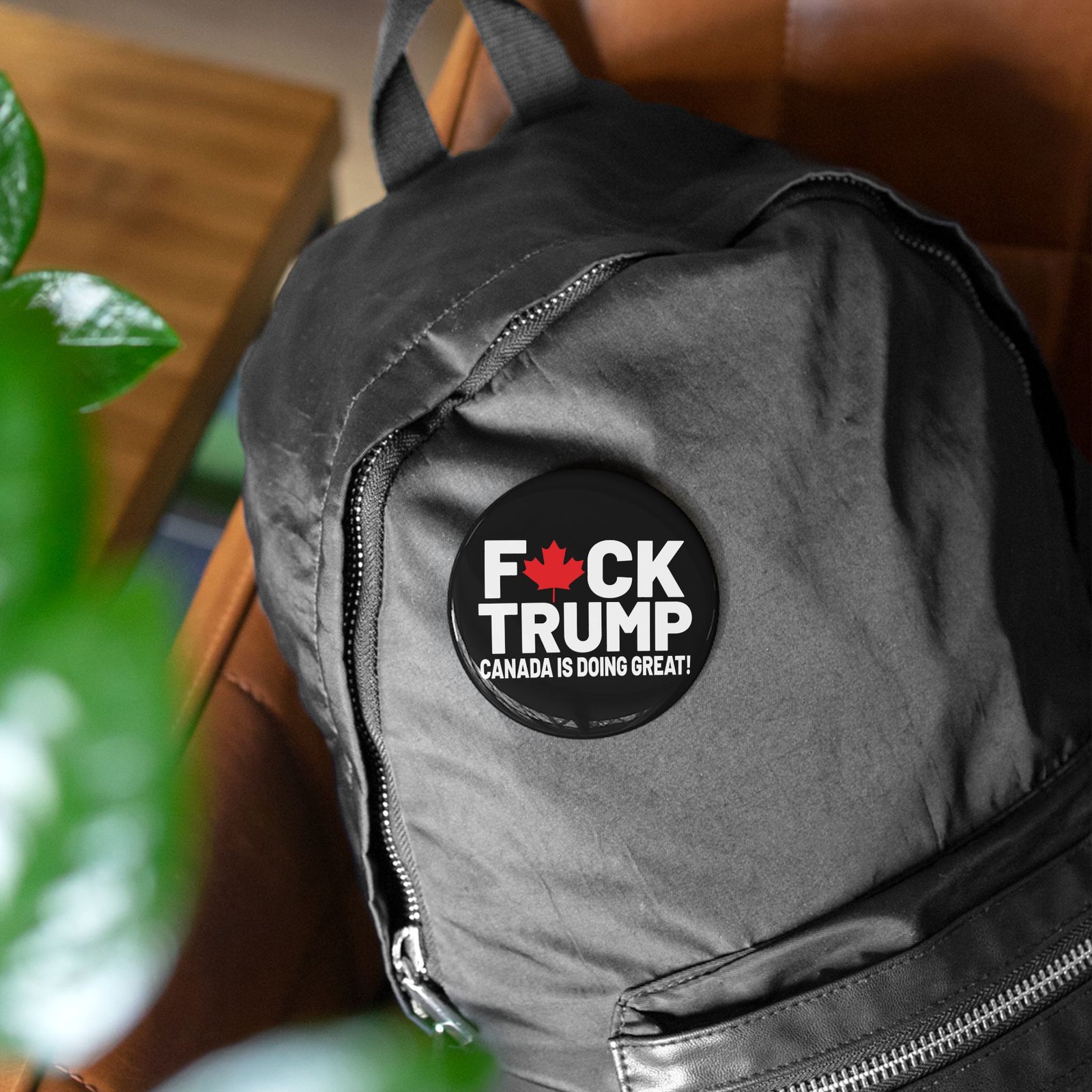 F*ck Trump! Canada Is Doing Great! Political Statement Round Pins, Funny Canadian Pins - Image 12