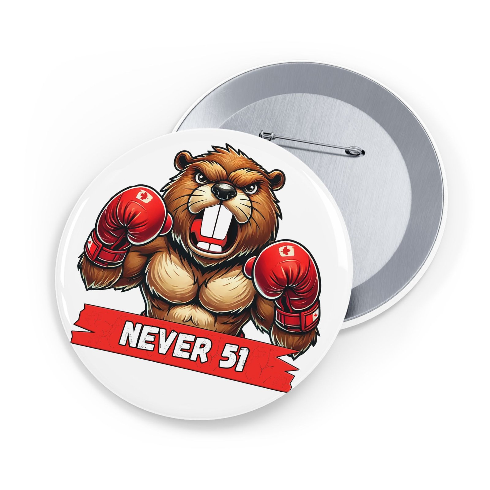 NEVER 51 π¨π¦π₯ Bold Beaver Boxing Pin π§·π¦«