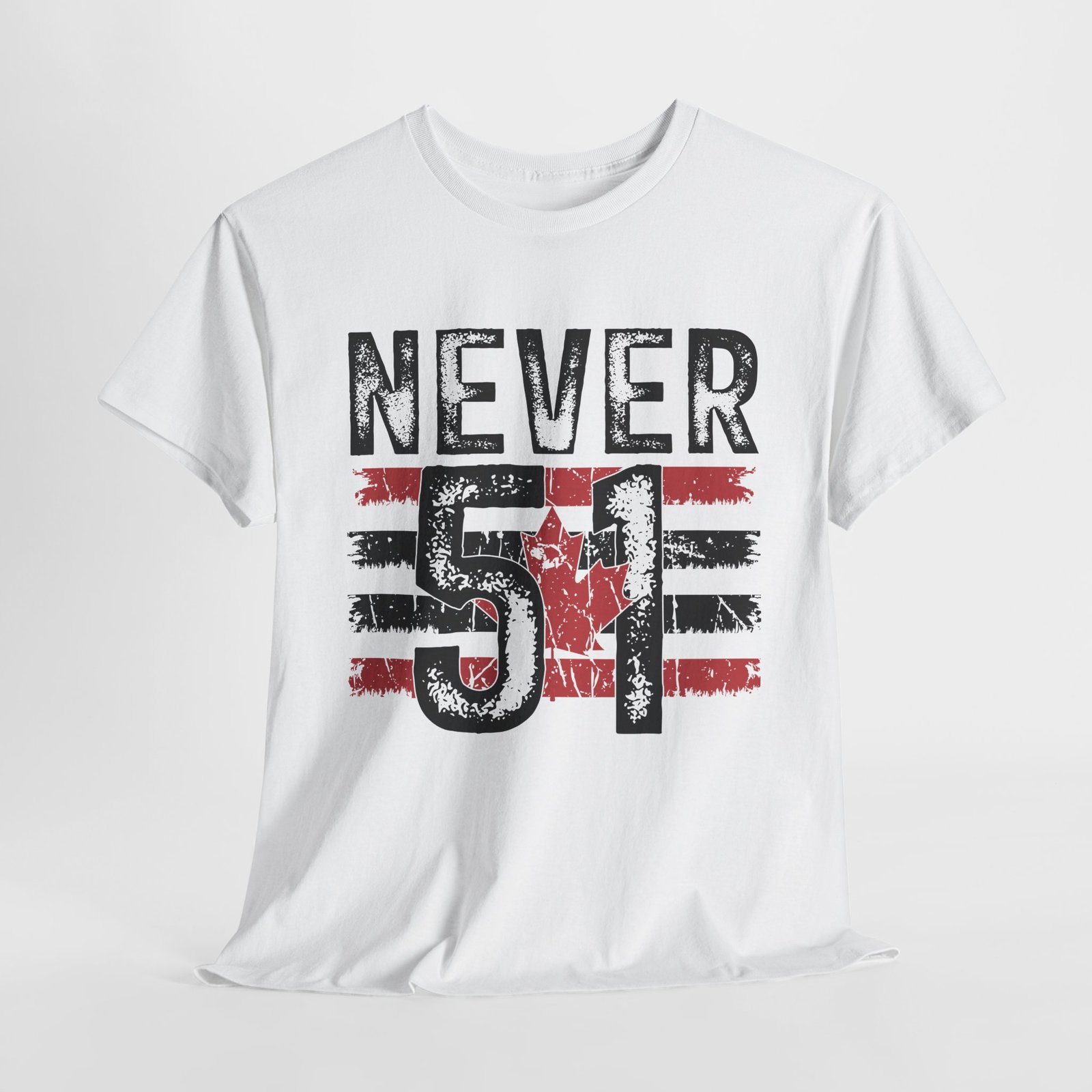 Never 51 - Canadian Defiance  White Tee