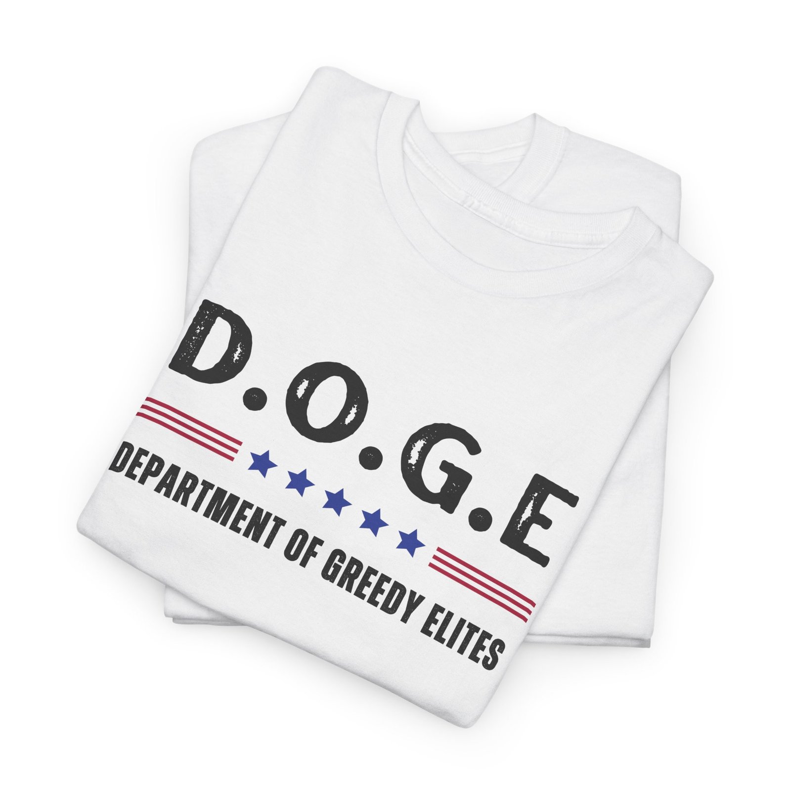 D.O.G.E. Department of Greedy Elites, Stylish Casual Tee, Parody - Image 2