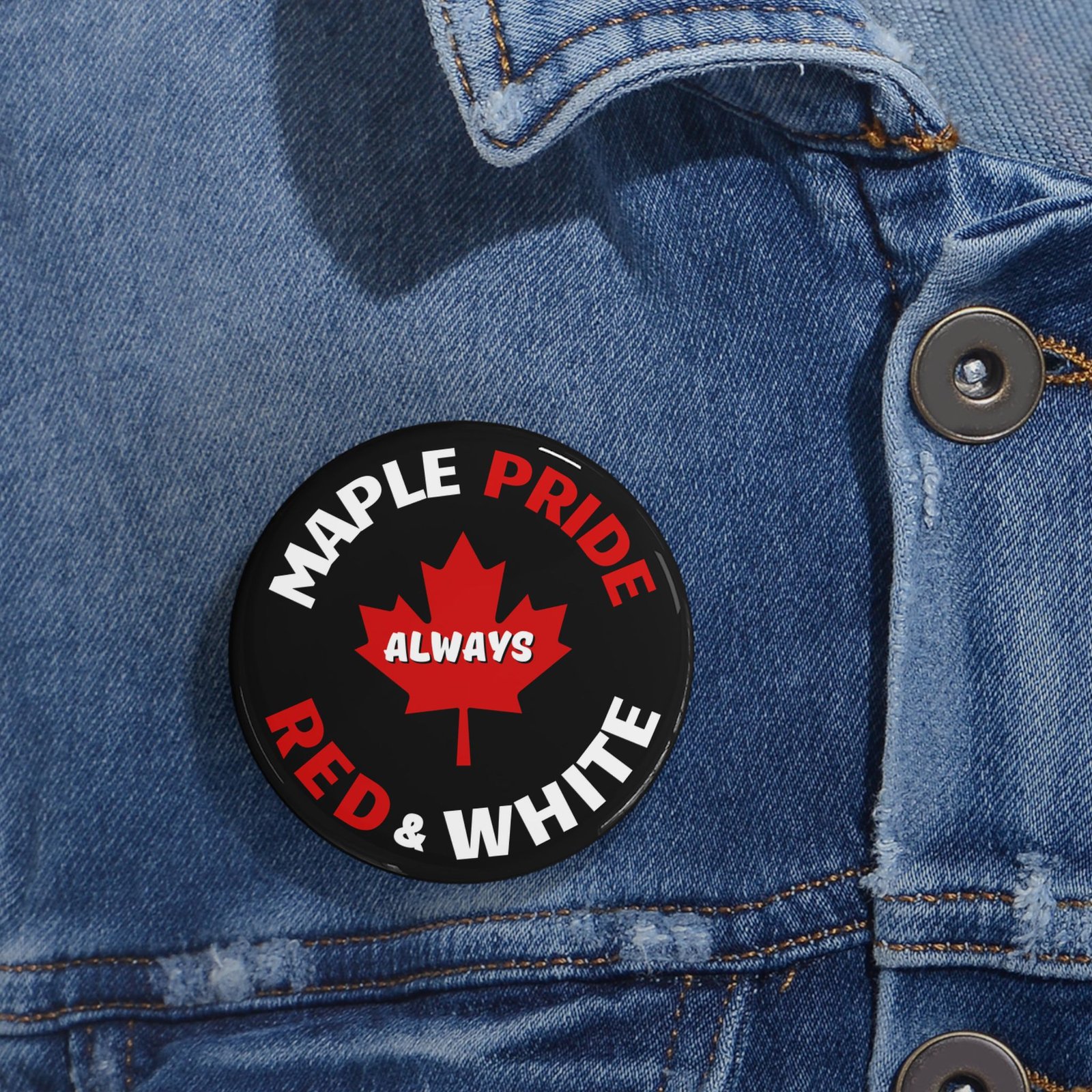 ๐ Maple Pride Always Red & White Pin ๐จ๐ฆ - Image 8