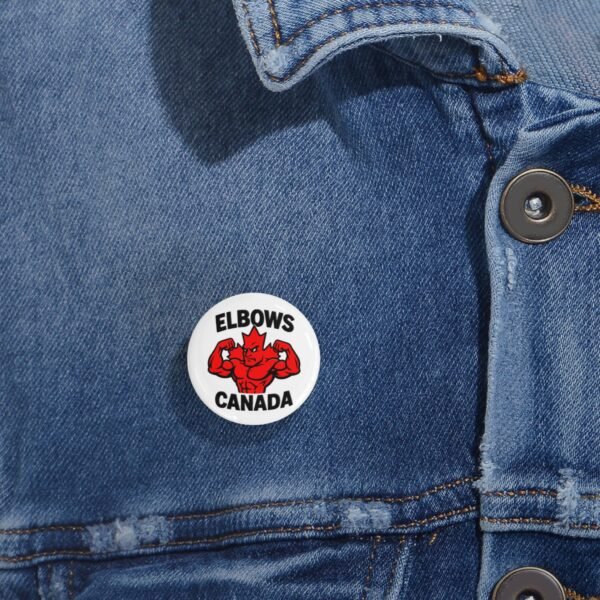 Elbows Canada Round Pin Badge -Bold & Powerful Round Pin - Image 4