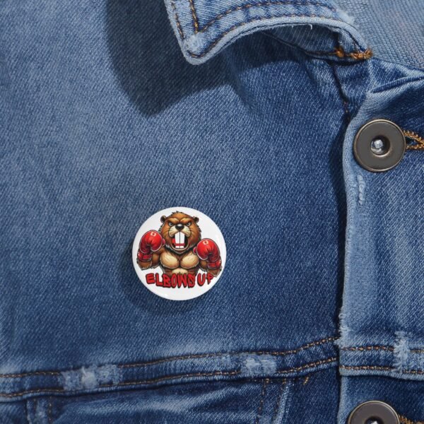 🥊 Elbows Up Boxing Beaver Pin – Canadian Toughness Badge 🦫 - Image 6
