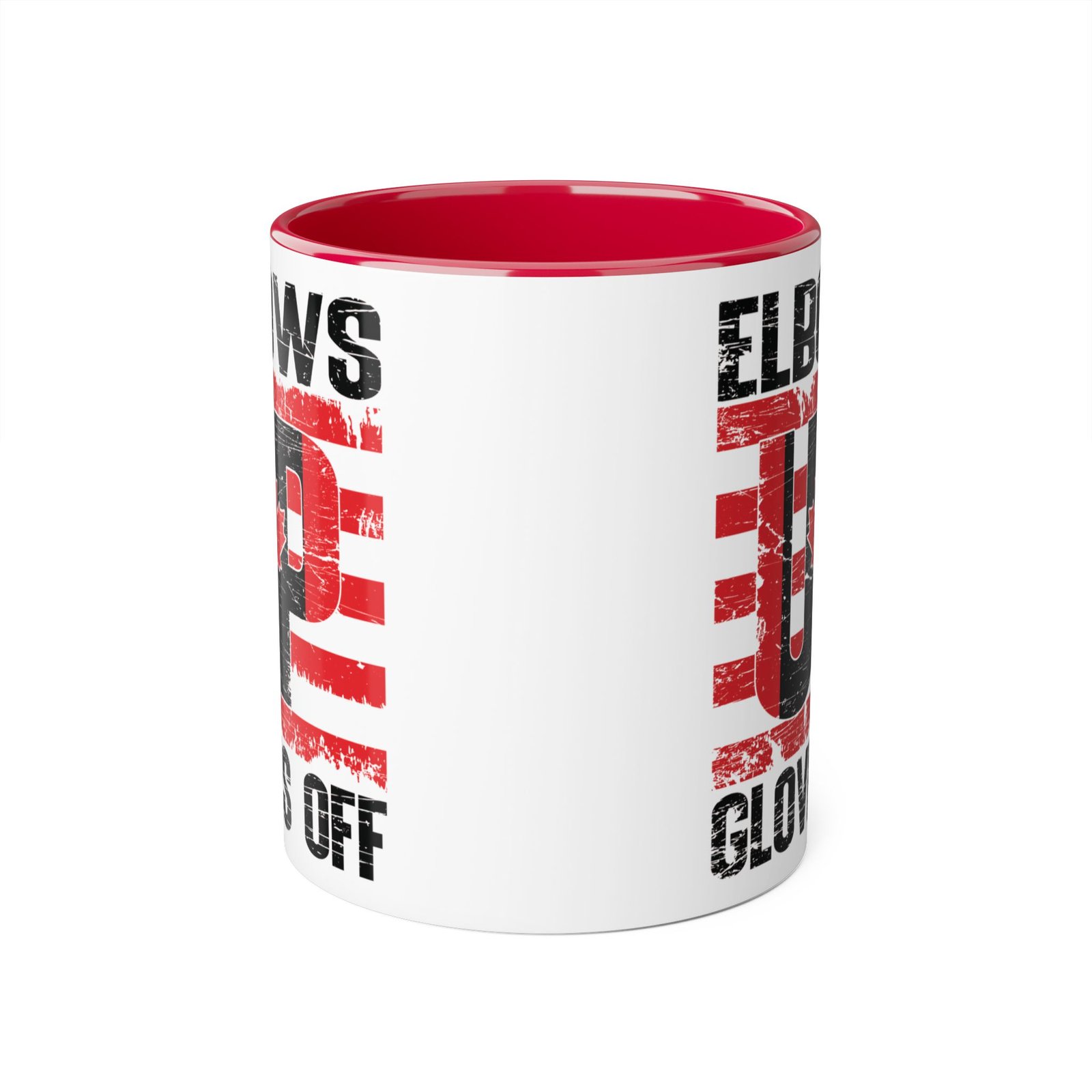 Elbows Up Gloves Off β Canada Rebel Accent Mug ππ₯π¨π¦ - Image 2