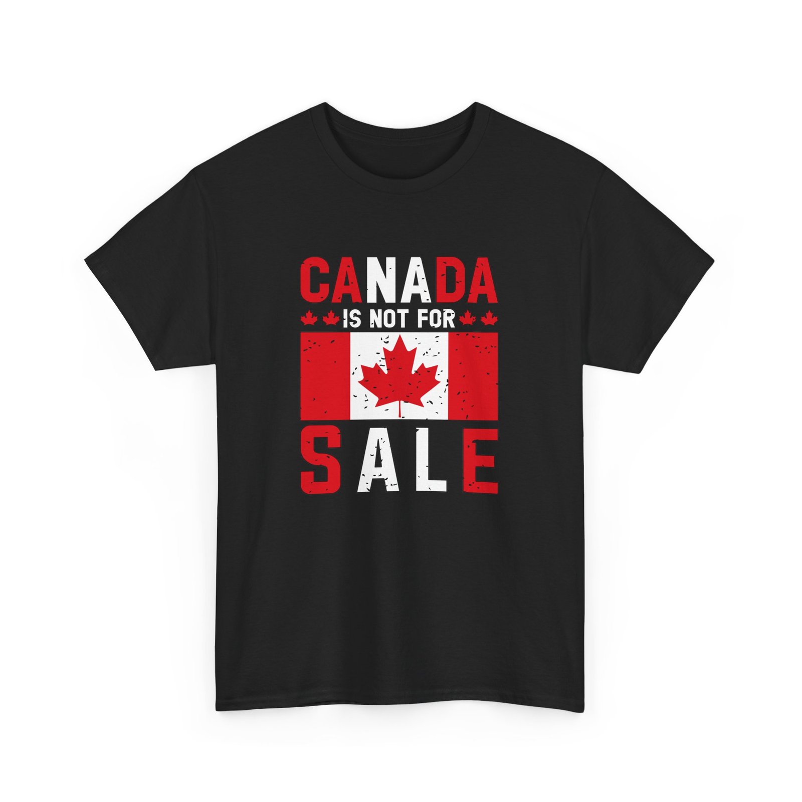 Canada Is Not For Sale - Bold Maple Protest Tee - Image 2