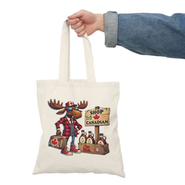 🛒 Shop Canadian Moose Tote Bag 🍁 | Double-Sided Print 🇨🇦 Eco-Friendly - Image 3