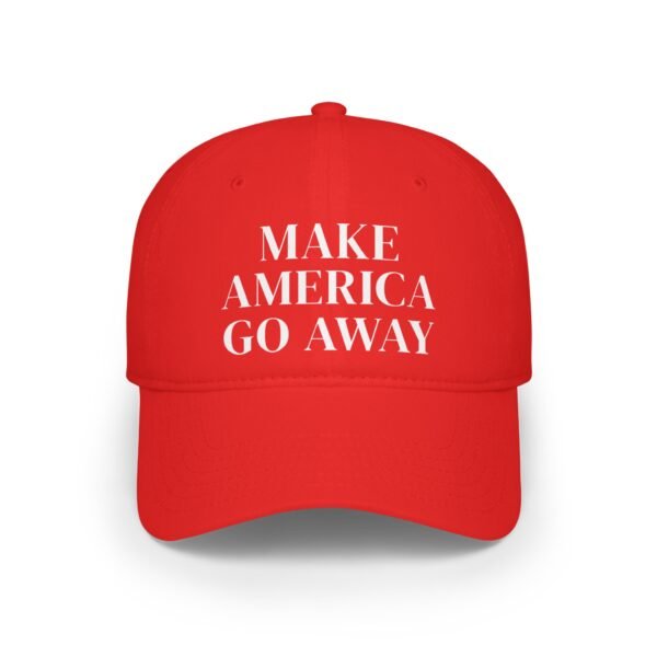 Anti-Establishment Political Satire Cap 📢 Make America Go Away Cap - Image 4