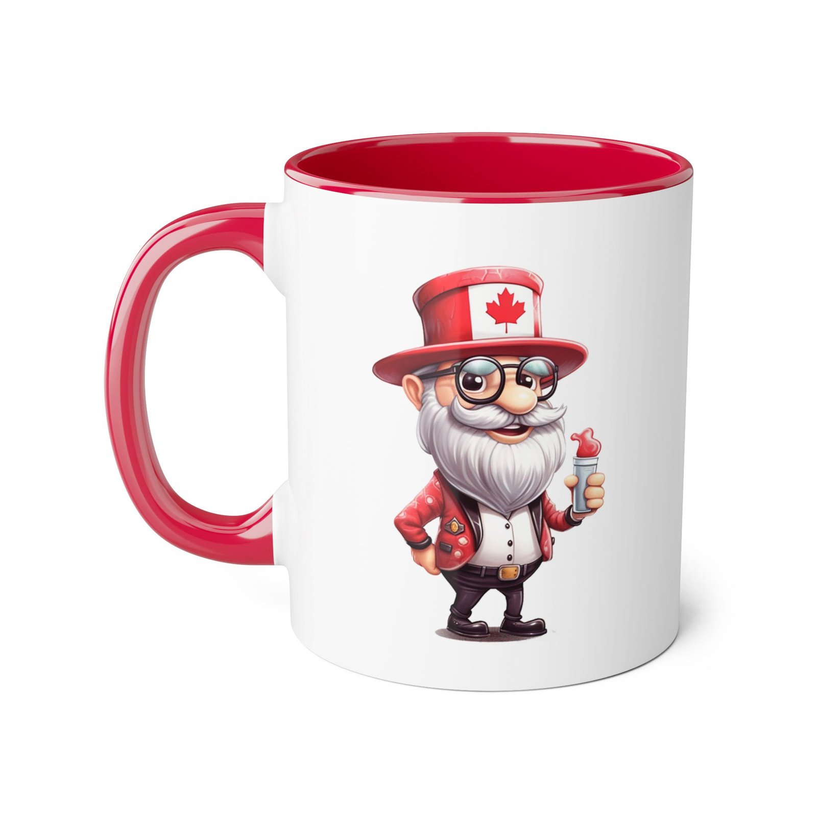 Canada Day Mug with Funny Canadian Grandpa Character 🇨🇦☕ - Image 3