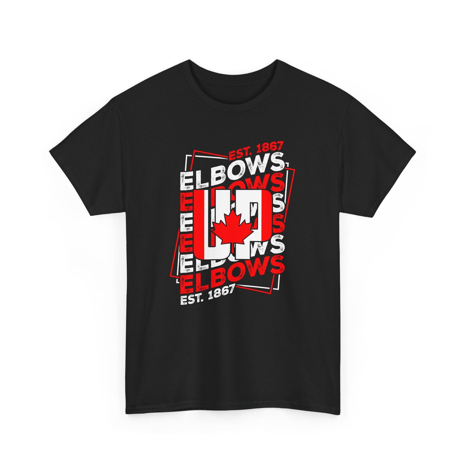 Elbows Up - True North Since 1867 Heavy Cotton Tee - Image 2