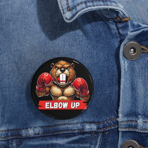 🥊 Elbows Up Boxing Beaver Pin – Canadian Toughness Badge 🦫 - Image 8