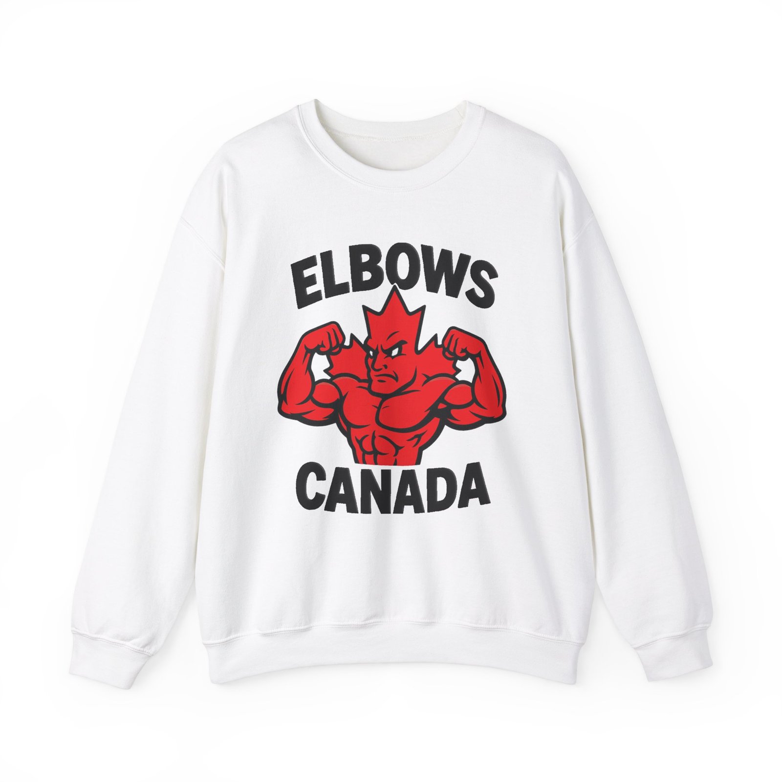 Elbows Canada Crewneck Sweatshirt โ Bold Canadian Style & Comfort! ๐จ๐ฆ๐ช