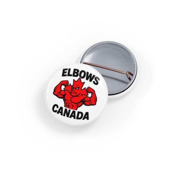 Elbows Canada Round Pin Badge -Bold & Powerful Round Pin - Image 3