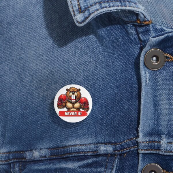 NEVER 51 🇨🇦🥊 Bold Beaver Boxing Pin 🧷🦫 - Image 6