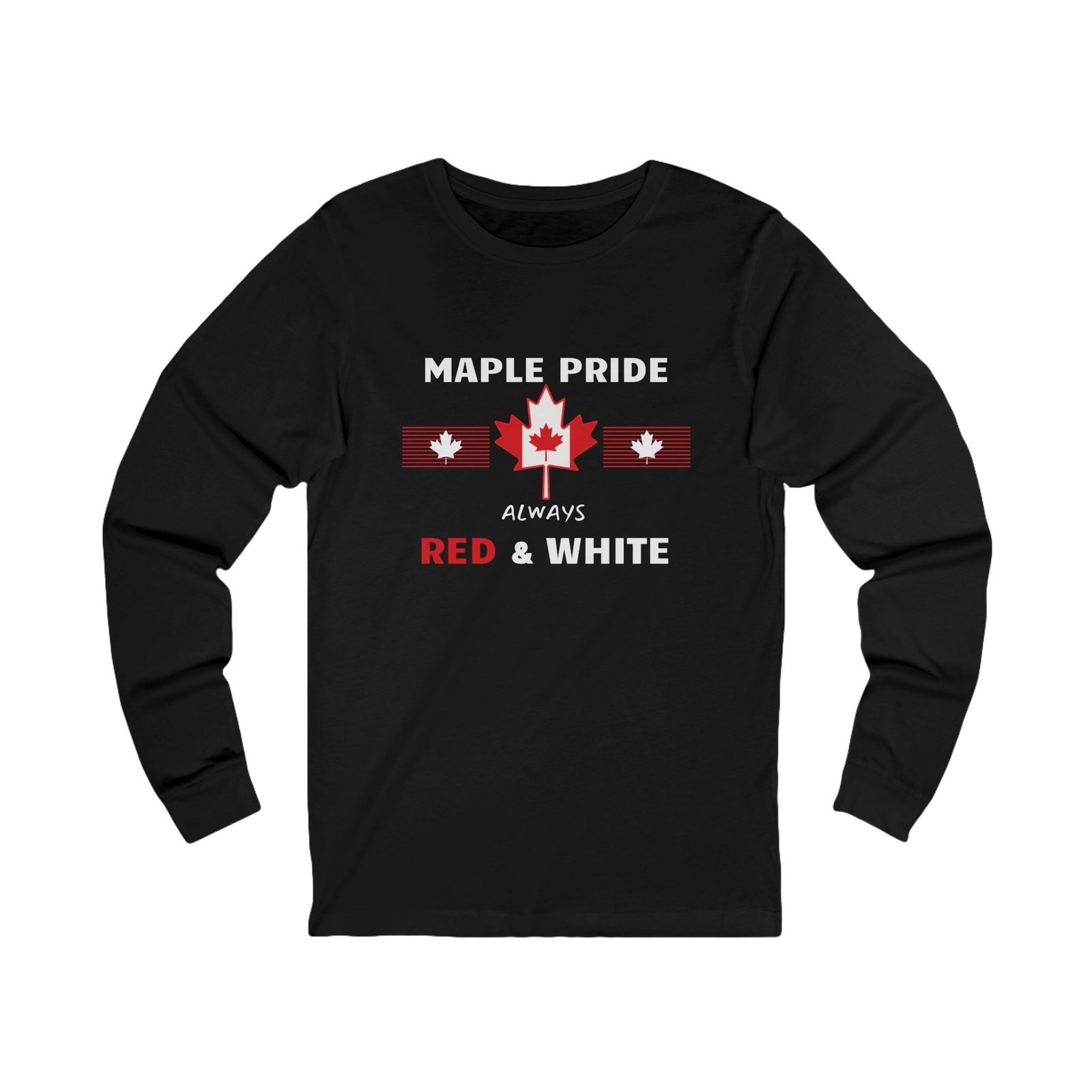 ๐จ๐ฆ Maple Pride Always Red & White โ Jersey Long Sleeve Shirt ๐