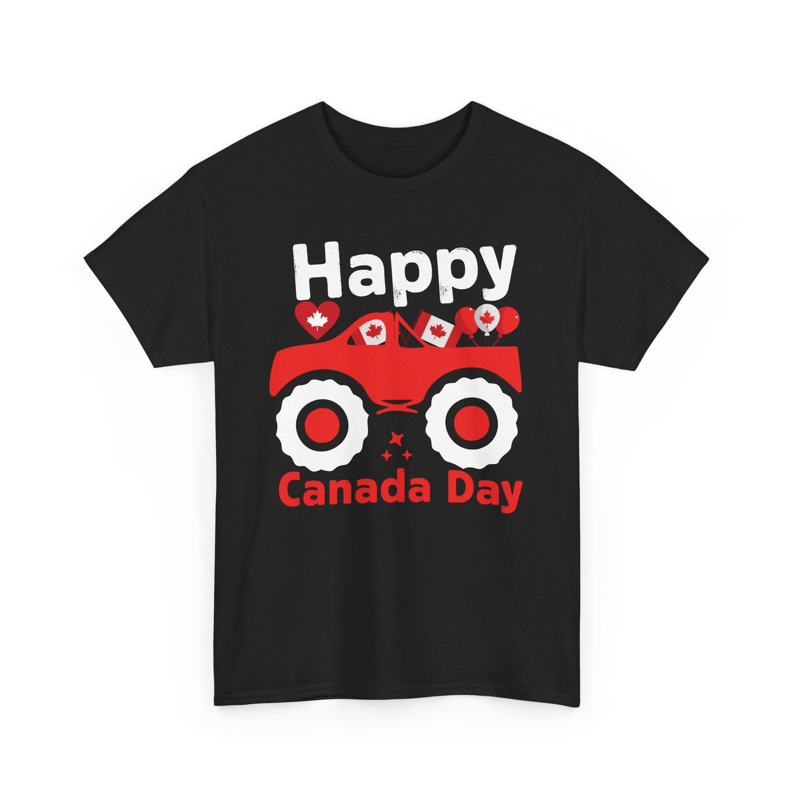 Happy Canada Day T-Shirt with Red Monster Truck Design ๐จ๐ฆ๐ - Image 2