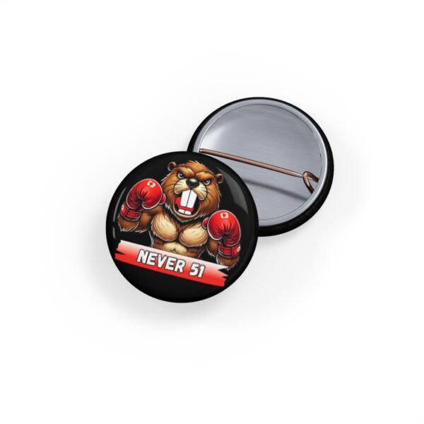 NEVER 51 🇨🇦🥊 Bold Beaver Boxing Pin Black🦫🔥 - Image 4