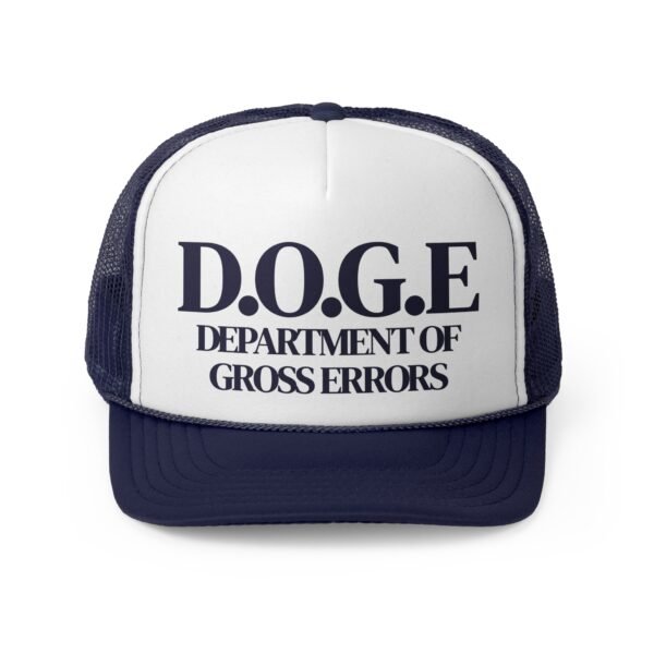 🧢 D.O.G.E Trucker Hat – Department of Gross Errors