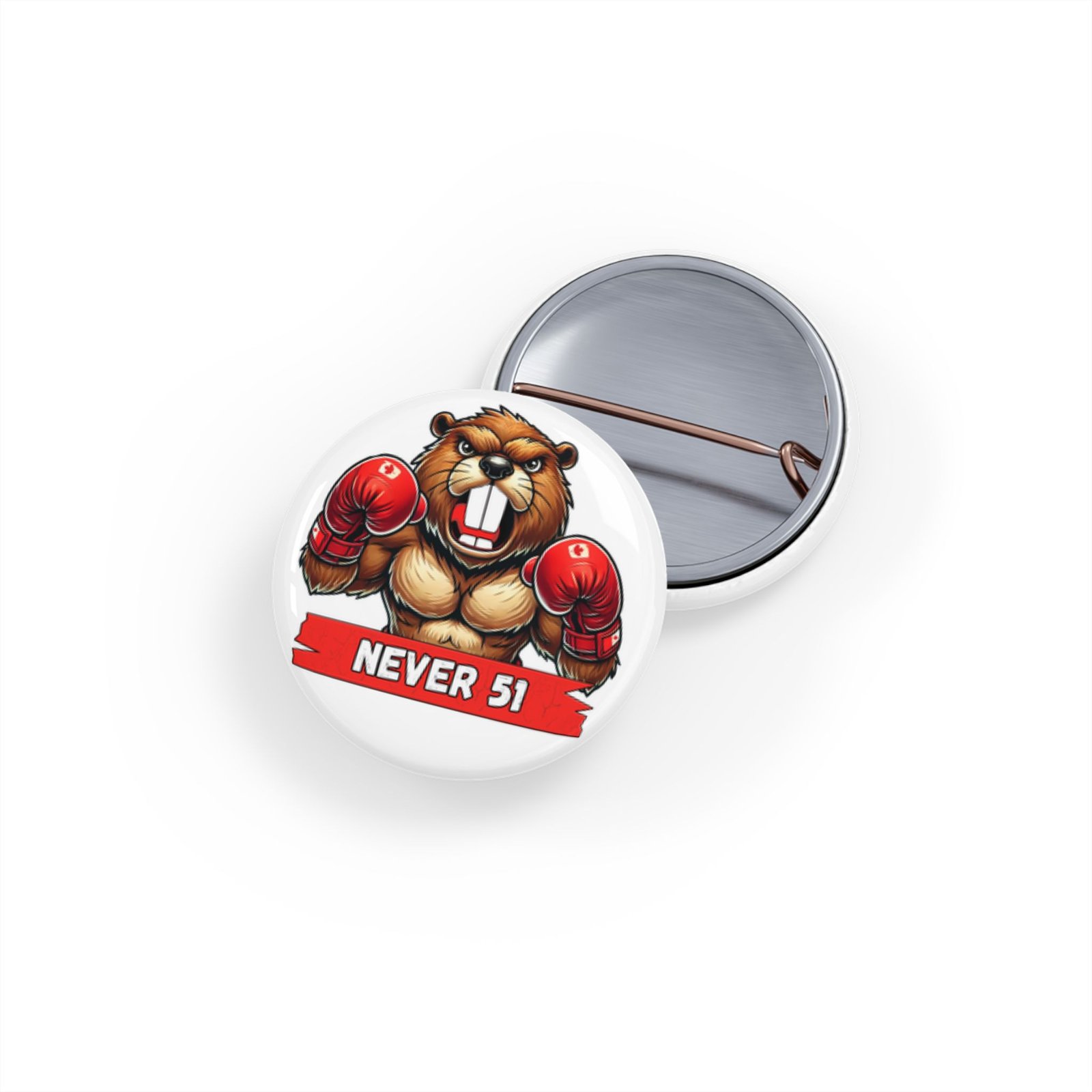NEVER 51 π¨π¦π₯ Bold Beaver Boxing Pin π§·π¦« - Image 5