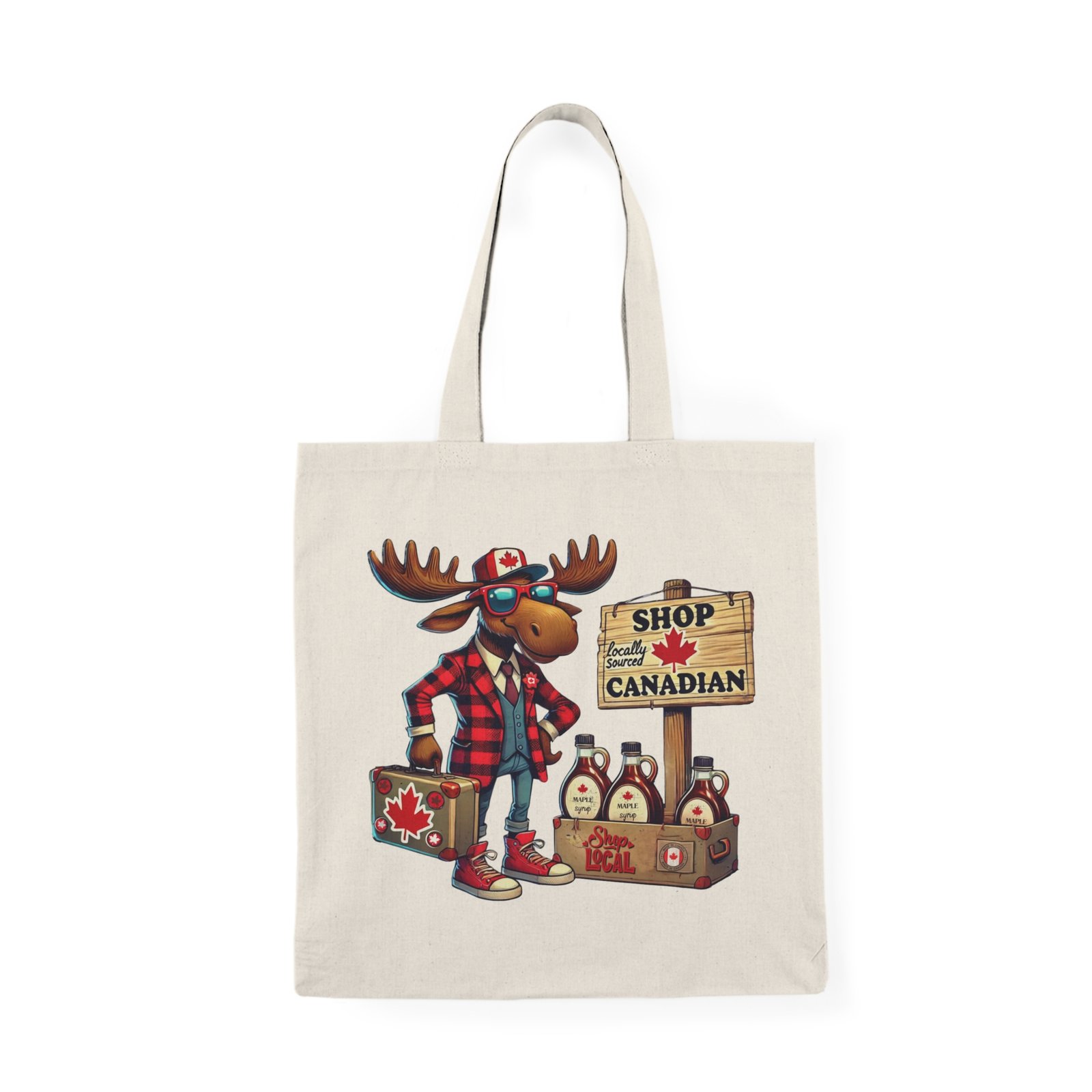 ๐ Shop Canadian Moose Tote Bag ๐ | Double-Sided Print ๐จ๐ฆ Eco-Friendly