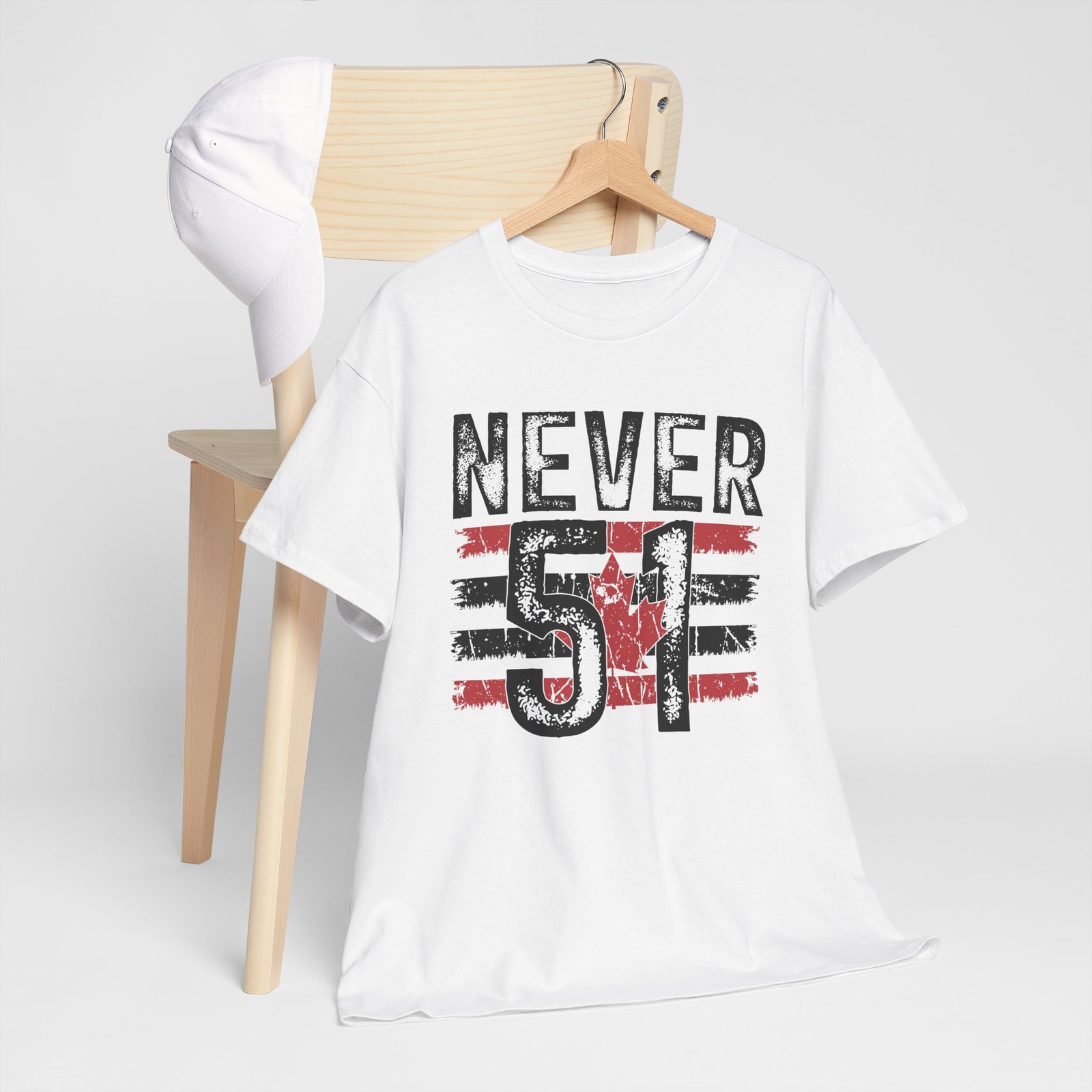 Never 51 - Canadian Defiance  White Tee - Image 4