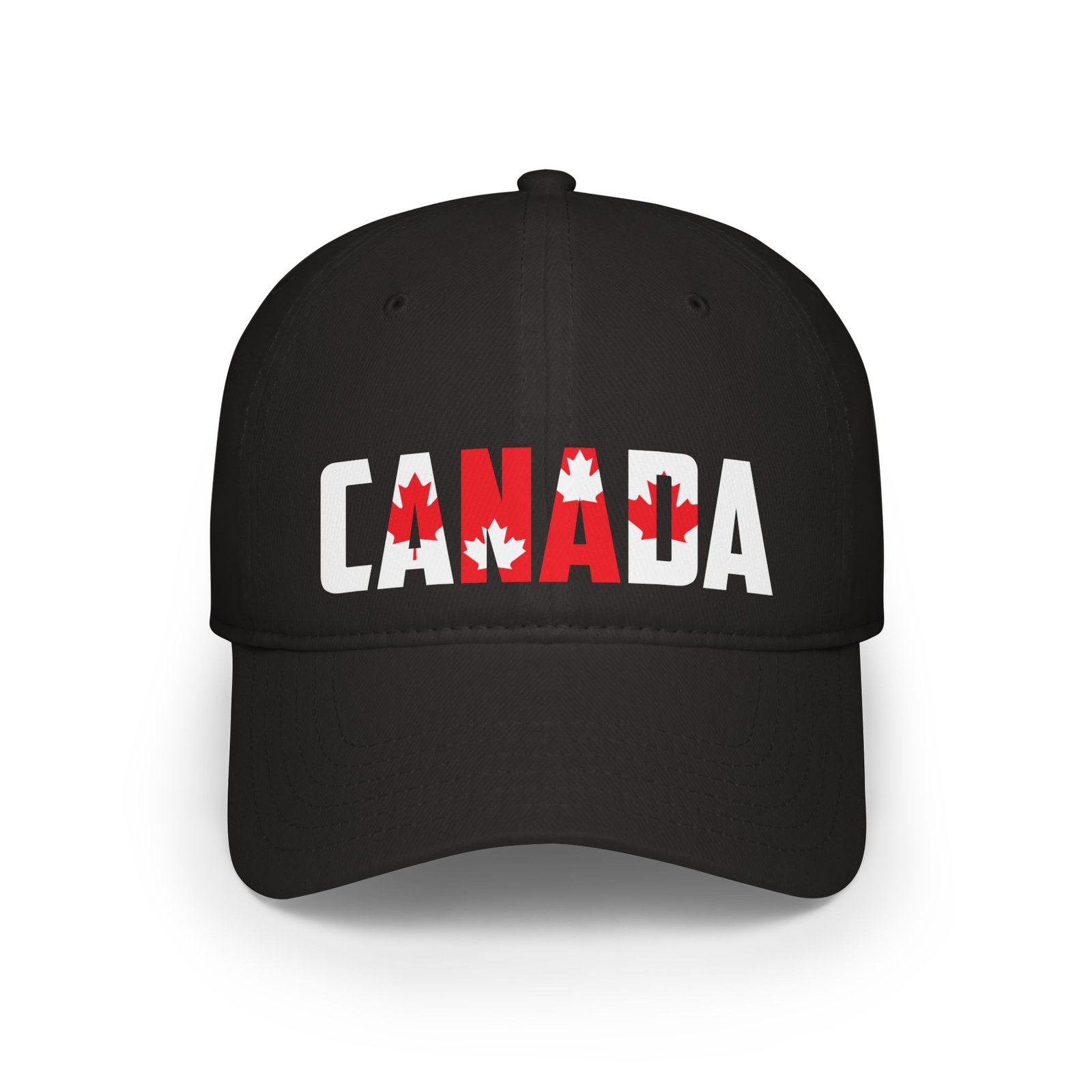 Canada Baseball Cap with Maple Leaf Lettering ๐จ๐ฆ๐งข
