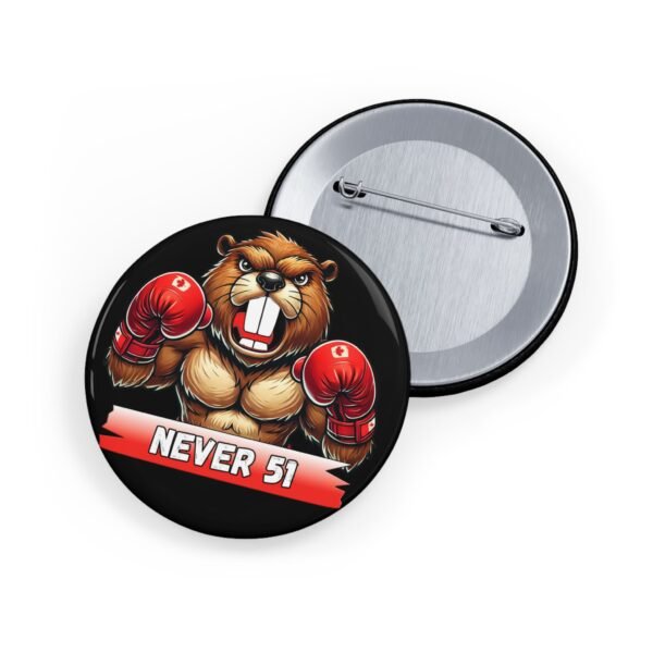NEVER 51 🇨🇦🥊 Bold Beaver Boxing Pin Black🦫🔥 - Image 10